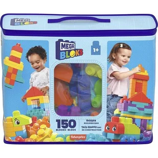 Klocki plastikowe FISHER PRICE Mega Bloks Bardzo duża torba z klockami do budowania HHM96 - Klocki - miniaturka - grafika 1