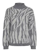 Swetry damskie - Pieces Sweter w kolorze szarym - miniaturka - grafika 1