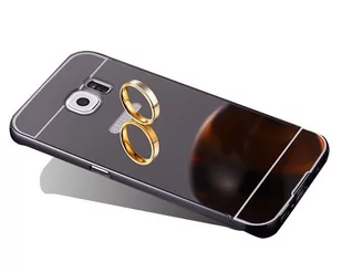 Etui bumper plecki mirror do Samsung Galaxy S7 Edge Czarne - Etui i futerały do telefonów - miniaturka - grafika 1