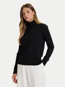 Swetry damskie - Calvin Klein Golf LV044D371G Czarny Regular Fit - miniaturka - grafika 1