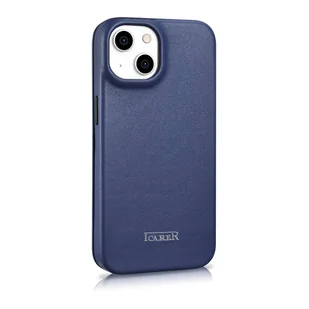 iCarer CE Premium Leather Folio Case skórzane etui iPhone 14 Plus z klapką magnetyczne MagSafe niebieski (WMI14220715-BU) - Etui i futerały do telefonów - miniaturka - grafika 4