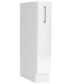 Szafki kuchenne - Biała Stojąca Szafka Do Kuchni Z Cargo I Koszem A2-N14 - miniaturka - grafika 1