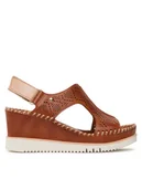 Sandały damskie - Pikolinos Sandały W3Z-1775C1 Brązowy - miniaturka - grafika 1