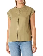 Bluzki damskie - Marc O'Polo Denim Bluzka damska, Zielony (Bleached Olive 421), L - miniaturka - grafika 1