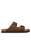 Klapki i japonki męskie - Rieker Klapki 21190-26 Brązowy - miniaturka - grafika 1