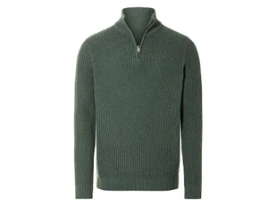 LIVERGY® Sweter męski z grubej dzianiny (S (44/46), Zielony) - Swetry męskie - miniaturka - grafika 1