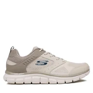 Sneakersy męskie - Sneakersy Skechers Syntac 232398/TPE Beżowy - miniaturka - grafika 1