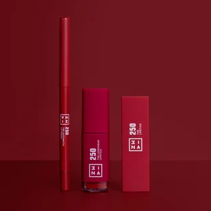 3INA MAKEUP 3INA Makeup - Vegan  Cruelty Free  The Lipstick 250  długotrwała pomadka do ust  matowa  wodoodporna  mocno pigmentowana pomadka do ust  ciemnoróżowa czerwień  matowana The Lipstick 250 - Szminki - miniaturka - grafika 7