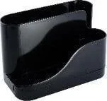 Przyborniki na biurko - Przybornik nabiurkowy Smart czarny - miniaturka - grafika 1