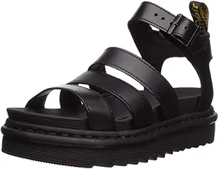 Dr. Martens Sandały damskie Blaire z paskiem na kostkę, Czarny Brando 001, 36 EU - Sandały damskie - miniaturka - grafika 1