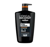 Żele pod prysznic dla mężczyzn - L'Oréal Paris Men Expert Pure Carbon 5w1 żel pod prysznic 1000 ml - miniaturka - grafika 1