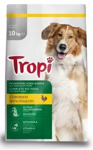 Karma sucha dla psa Tropi z kurczakiem 10 kg - Sucha karma dla psów - miniaturka - grafika 1