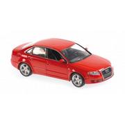 Samochody i pojazdy dla dzieci - Minichamps Audi A4 2004 Red 1:43 940014401 - miniaturka - grafika 1