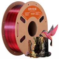 Filamenty i akcesoria do drukarek 3D - ERYONE High Speed Silk Tri-color PLA Filament 1kg Black - miniaturka - grafika 1