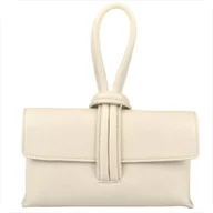 Torebki damskie - Torebka jasny beż wizytowa skóra naturalna Borse in Pelle - miniaturka - grafika 1