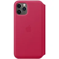 Etui i futerały do telefonów - APPLE Skórzane etui folio do iPhone 11 Pro malinowe - miniaturka - grafika 1