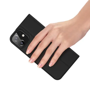 Dux Ducis Skin Pro kabura etui pokrowiec z klapką iPhone 12 Pro / iPhone 12 czarny - Etui i futerały do telefonów - miniaturka - grafika 8