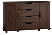 Komody - Komoda sosnowa drewniana nr4 Modern 160x80x42 orzech - miniaturka - grafika 1