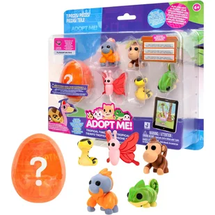 Adopt Me Zestaw 6 Figurek Tropical Time Oryginalne Figurki Zwierzątek - Figurki dla dzieci - miniaturka - grafika 1