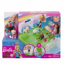 Mattel Dreamhouse Adventures Chelsea zestaw Boisko do piłki nożnej GHK37 - Lalki dla dziewczynek - miniaturka - grafika 1