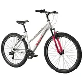 Rowery - Rower górski MTB ESPERIA 7507D Flash D17 27.5 cala damski Biało-różowy - miniaturka - grafika 1