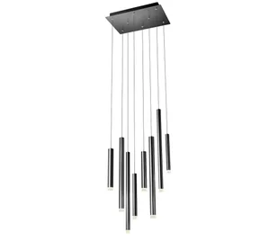 Redo 01-2048 - LED Żyrandol na lince MADISON 8xLED/4W/230V czarny - Lampy sufitowe - miniaturka - grafika 1