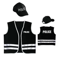 Stroje karnawałowe - Strój policjanta zestaw dziecięcy -140 - miniaturka - grafika 1