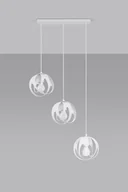 Lampy sufitowe - Sollux Lighting Lampa wisząca TULOS 3L biała - miniaturka - grafika 1