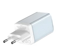 Ładowarki do telefonów - Silver Monkey Ładowarka sieciowa GaN 65W 2x USB-C Blue - miniaturka - grafika 1
