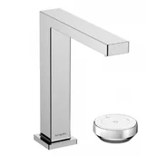 Baterie umywalkowe - HANSGROHE 73053000 Tecturis E 2-otworowa bateria umywalkowa 150 CoolStart z niezamykanym kompletem odpływowym Chrom - miniaturka - grafika 1