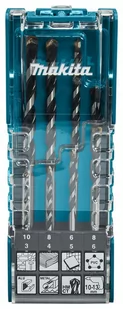 Makita E-15855 zestaw wierteł uniwersalnych 3-10 mm HM/CT 8 elementów - Wiertła - miniaturka - grafika 1