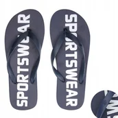 Klapki i japonki męskie - KLAPKI MĘSKIE 4F JAPONKI SPORTOWE BASEN LATO 40 - miniaturka - grafika 1