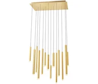 Lampy sufitowe - Redo 01-2054 - LED Żyrandol na lince MADISON 14xLED/4W/230V złoty - miniaturka - grafika 1