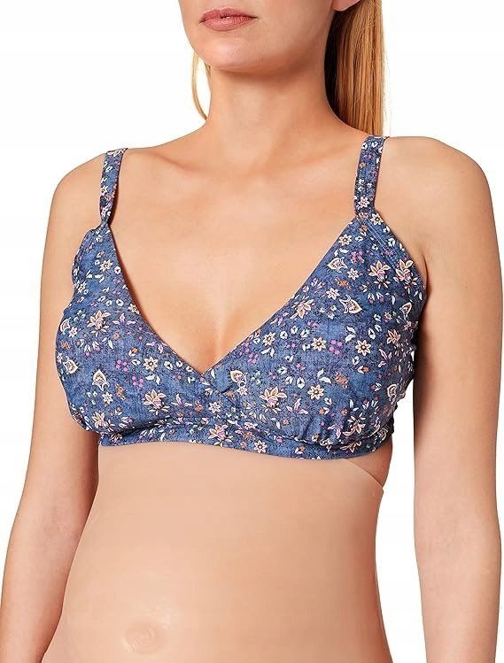 ESPRIT GÓRA OD BIKINI CIĄŻOWA W KWIATY KOLOROWA DAMSKA M/L 6BA