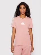 Koszulki i topy damskie - Adidas T-Shirt HD1790 Różowy Regular Fit - miniaturka - grafika 1