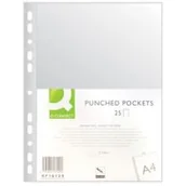 Koszulki na dokumenty - Q-Connect Koszulki A4 groszkowe op.25 KF16129 - miniaturka - grafika 1