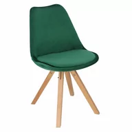 Krzesła - D2.Design Krzesło Norden Star Square Velvet zielo ne 205900 - miniaturka - grafika 1