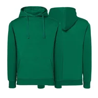 Moda i Uroda OUTLET - Bluza dresowa kelly green damska z logo na sercu nadrukiem logo firmy 290g SWUL KNG KANGAROO LADY kolor KG bluza dresowa - miniaturka - grafika 1