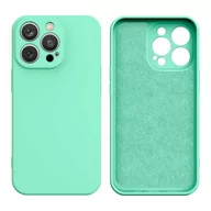 Etui i futerały do telefonów - Hurtel Silicone case etui iPhone 13 Pro Max silikonowy pokrowiec miętowozielone - miniaturka - grafika 1