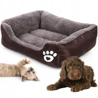 Legowiska dla psów - LEGOWISKO DLA PSA KOTA MIĘKKIE PLUSZOWE POSŁANIE 85x65 KANAPA SOFA ROZ XL - miniaturka - grafika 1