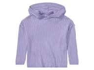 Swetry dla dziewczynek - lupilu® Bluza dziewczęca z prążkowanej dzianiny (Fioletowy, 98/104) - miniaturka - grafika 1