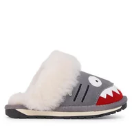 Buty dla chłopców - Kapcie EMU Australia Shark Slipper K12436 Szary - miniaturka - grafika 1