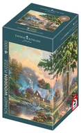 Puzzle - Schmidt, Puzzle PQ THOMAS KINKADE W starym młynie (drewniane), 1000 el. - miniaturka - grafika 1