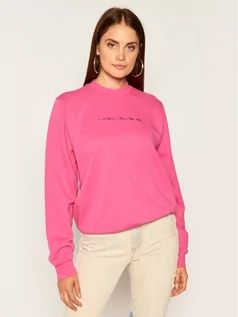 Bluzy damskie - Diesel Bluza Ang-Copy 00S77G 0IAJH Różowy Regular Fit - grafika 1