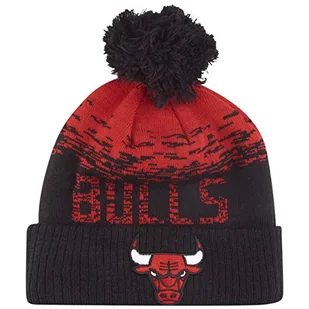 New Era NBA Sport Knit czapka beanie czarny czarny czerwony Rozmiar uniwersalny NE12122723 - Czapki damskie - miniaturka - grafika 1
