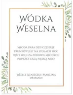 Wesele i ślub - Etykiety personalizowane na butelkę z Wódką Weselną - 9 szt. - miniaturka - grafika 1