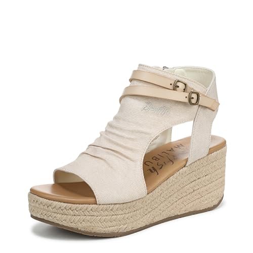 Blowfish Malibu Damskie sandały na koturnie Lacey-c-Rope Espadryle, kość, 41 EU