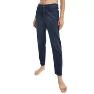Spodnie damskie - Calvin Klein Jeans Jeansy damskie dla mamy, Ciemna dżinsowa, 34W - miniaturka - grafika 1