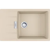 Zlewozmywaki - Franke Centro CNG 611-78 XL GSC Zlewozmywak granitowy jednokomorowy 78x50 cm beżowy 114.0687.324 - miniaturka - grafika 1