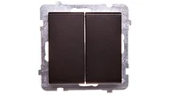 Wyłączniki światła i elektryczne - Ospel Sonata czekoladowy łącznik świecznikowy ŁP-2R/m/40 ŁP-2R/m/40 - miniaturka - grafika 1
